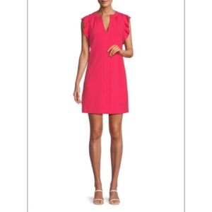 NWT-Vince Camuto Pink Ruffle‎ Sleeve Dress - Size 12